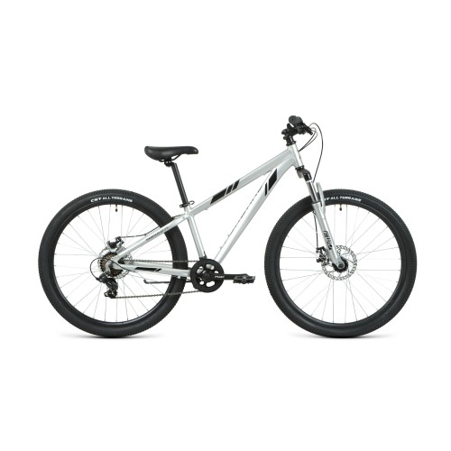 Велосипед FORWARD TORONTO 26 2.2 DISC 2021 серебристый / черный
