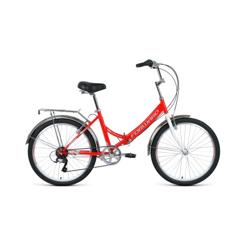 Велосипед FORWARD VALENCIA 24 2.0 2021 красный / серый