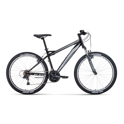 Велосипед FORWARD FLASH 26 1.2 S 17" 2021 черный / серый