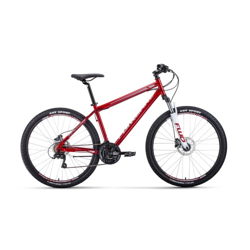 Велосипед FORWARD SPORTING 27,5 3.0 DISC 19" 2021 темно-красный / серый