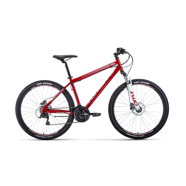 Велосипед FORWARD SPORTING 27,5 3.0 DISC 19" 2021 темно-красный / серый