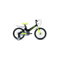Детский велосипед FORWARD COSMO 18 2.0 2021 черный / зеленый