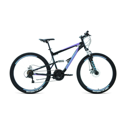 Велосипед FORWARD RAPTOR 27,5 2.0 DISC 16" 2021 черный / фиолетовый