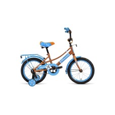Детский велосипед FORWARD AZURE 16 2021 бежевый / голубой