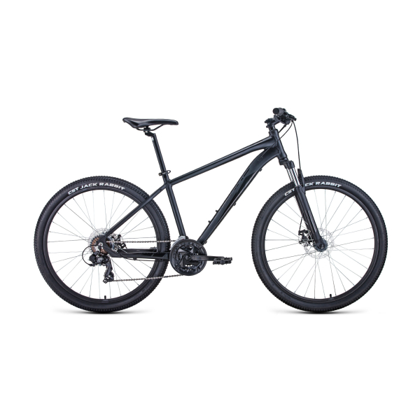 Велосипед FORWARD APACHE 27,5 2.2 DISC 15" 2021 черный матовый / черный