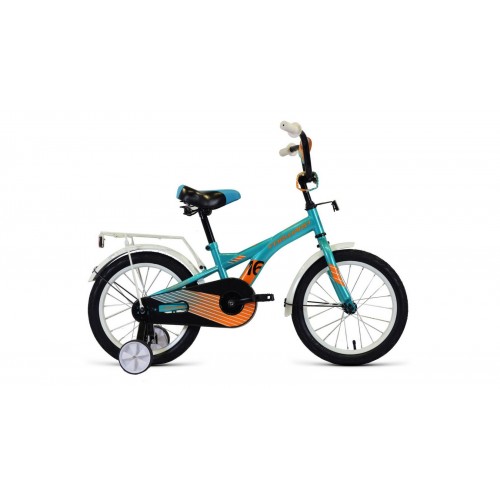Детский велосипед FORWARD CROCKY 16 2021 бирюзовый / оранжевый