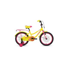 Детский велосипед FORWARD FUNKY 18 2021 желтый / фиолетовый