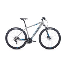 Велосипед FORWARD APACHE 29 3.0 DISC 21" 2021 серый / синий