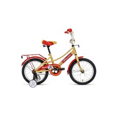 Детский велосипед FORWARD AZURE 16 2021 бежевый / красный