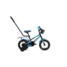 Детский велосипед FORWARD METEOR 12 2021 черный / синий