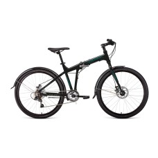 Велосипед FORWARD TRACER 26 2.0 DISC 2021 черный / бирюзовый