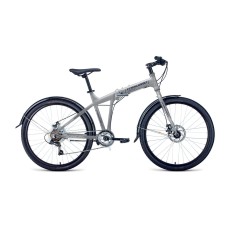 Велосипед FORWARD TRACER 26 2.0 DISC 2021 серый / синий