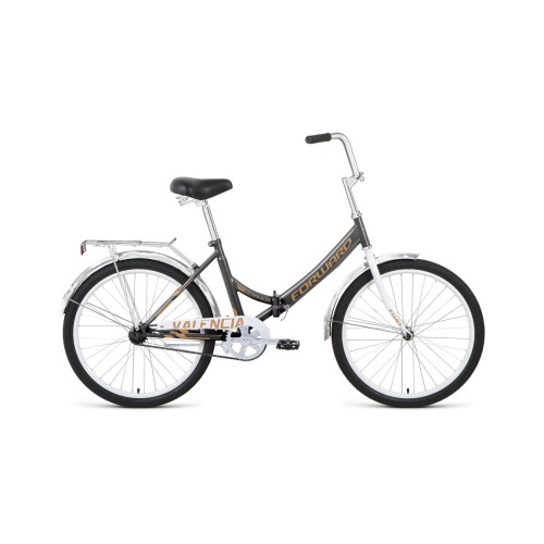 Велосипед FORWARD VALENCIA 24 3.0 2021 темно-серый / бежевый