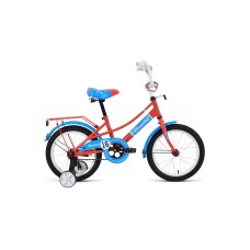 Детский велосипед FORWARD AZURE 16 2021 кораловый / голубой