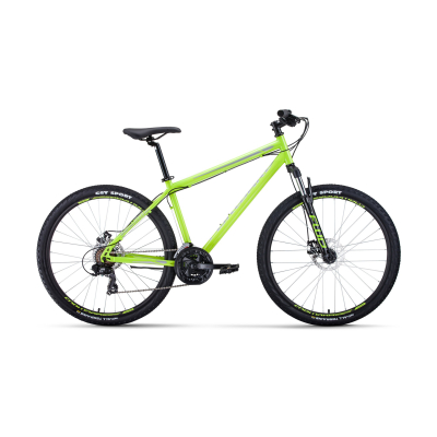 Велосипед FORWARD SPORTING 27,5 2.2 DISC 17" 2021 ярко-зеленый / серый