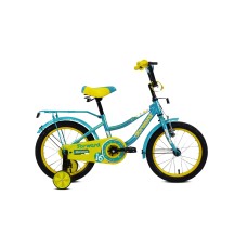 Детский велосипед FORWARD FUNKY 16 2021 бирюзовый / желтый