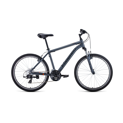Велосипед FORWARD HARDI 26 X 18" 2021 серый матовый / черный