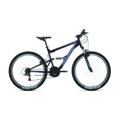 Велосипед FORWARD RAPTOR 27,5 1.0 16" 2021 черный / бирюзовый