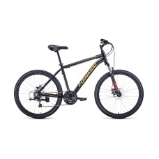 Велосипед FORWARD HARDI 26 2.1 DISC 2021 черный / желтый