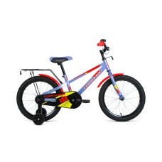 Детский велосипед FORWARD METEOR 18 2021 серый /красный