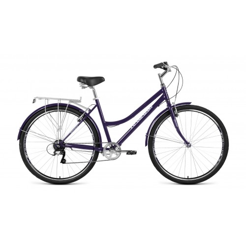 Велосипед FORWARD TALICA 28 2.0 2021 темно-синий / сиреневый