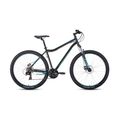 Велосипед FORWARD SPORTING 29 2.2 DISC 19" 2021 черный / бирюзовый