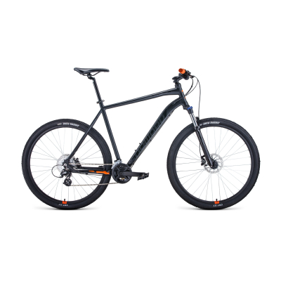 Велосипед FORWARD APACHE 29 X 23" 2021 черный матовый / черный