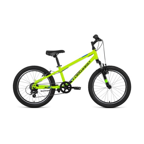 Детский велосипед FORWARD UNIT 20 2.2 2021 ярко-зеленый / черный