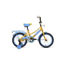 Детский велосипед FORWARD AZURE 16 2021 желтый / голубой