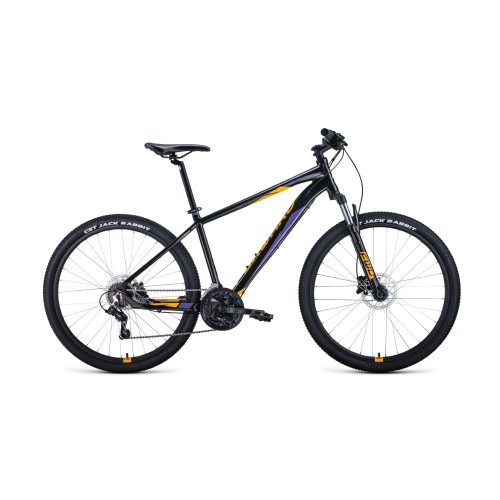 Велосипед FORWARD APACHE 27,5 3.2 DISC 19" 2021 черный / оранжевый