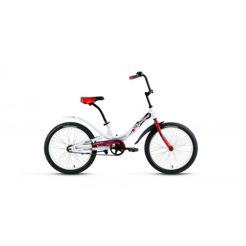 Детский велосипед FORWARD SCORPIONS 20 1.0 2021 белый / красный