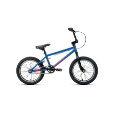 Детский велосипед FORWARD ZIGZAG 16 2021 синий / оранжевый