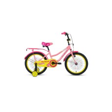 Детский велосипед FORWARD FUNKY 18 2021 кораловый / фиолетовый