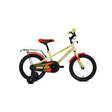 Детский велосипед FORWARD METEOR 16 2021 серый / зеленый