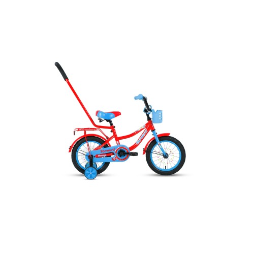 Детский велосипед FORWARD FUNKY 14 2021 красный / голубой