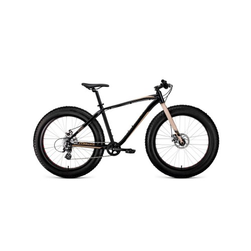 Велосипед FORWARD BIZON 26 2021 черный / бежевый
