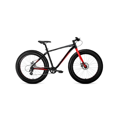 Велосипед FORWARD BIZON 26 2021 черный / красный