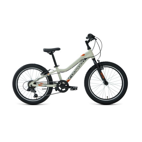 Детский велосипед FORWARD TWISTER 20 1.0 2021 серый / оранжевый