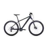 Велосипед FORWARD APACHE 27,5 X 17" 2021 черный матовый / черный