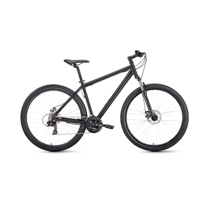 Велосипед FORWARD SPORTING 29 2.1 DISC 17" 2021 черный матовый / черный