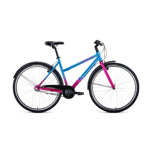 Велосипед FORWARD CORSICA 28 2021 голубой / розовый