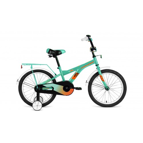 Детский велосипед FORWARD CROCKY 18 2021 бирюзовый / оранжевый