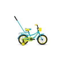 Детский велосипед FORWARD FUNKY 14 2021 бирюзовый / желтый