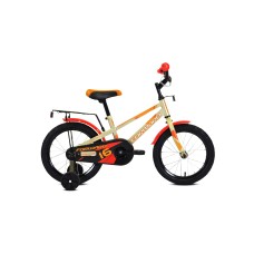 Детский велосипед FORWARD METEOR 16 2021 серый/ оранжевый