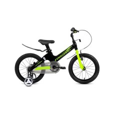 Детский велосипед FORWARD COSMO 16 2021 черный / зеленый