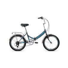 Велосипед FORWARD ARSENAL 20 2.0 2021 темно-серый / бирюзовый