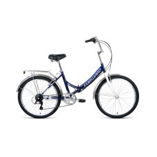 Велосипед FORWARD VALENCIA 24 2.0 2021 темно-синий / серый