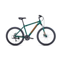 Велосипед FORWARD HARDI 26 2.1 DISC 2021 зеленый матовый / оранжевый
