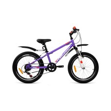 Детский велосипед FORWARD UNIT 20 2.2 2021 фиолетовый / белый