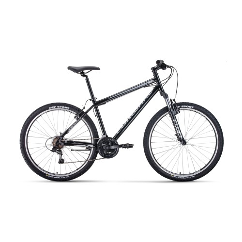 Велосипед FORWARD SPORTING 27,5 1.0 15" 2021 черный / серебристый